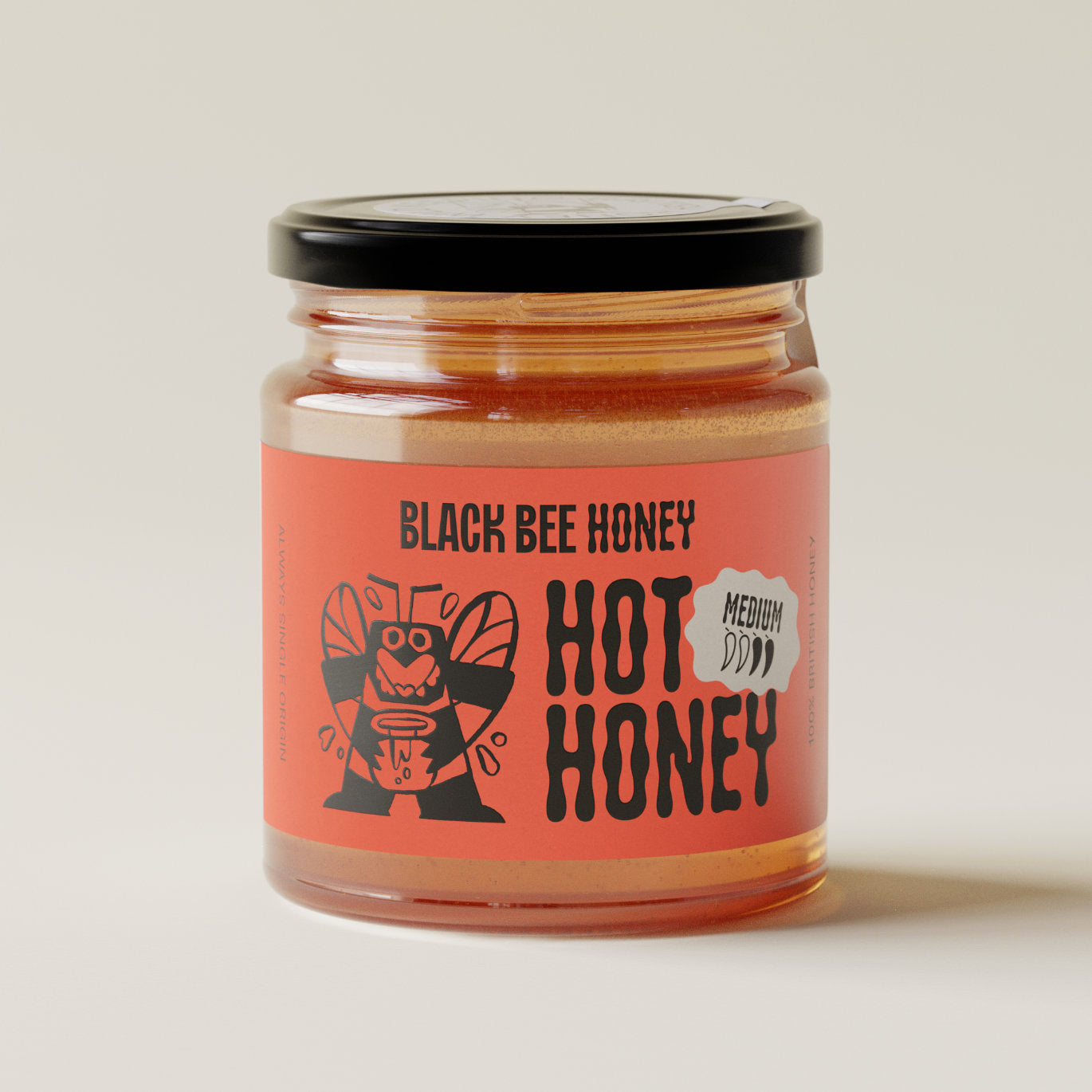 Hot honey with Habanero chilli mash - Medium – Black Bee Honey