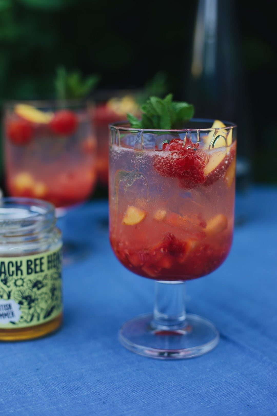 Peach, Berry & Honey Cooler