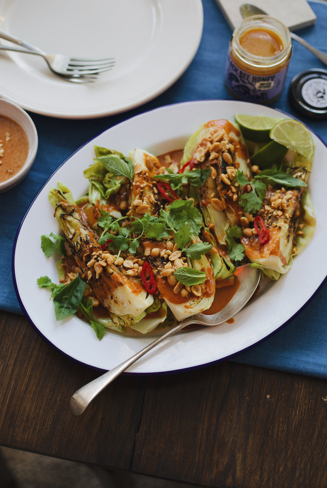 Honeyed Satay Hispi Cabbage