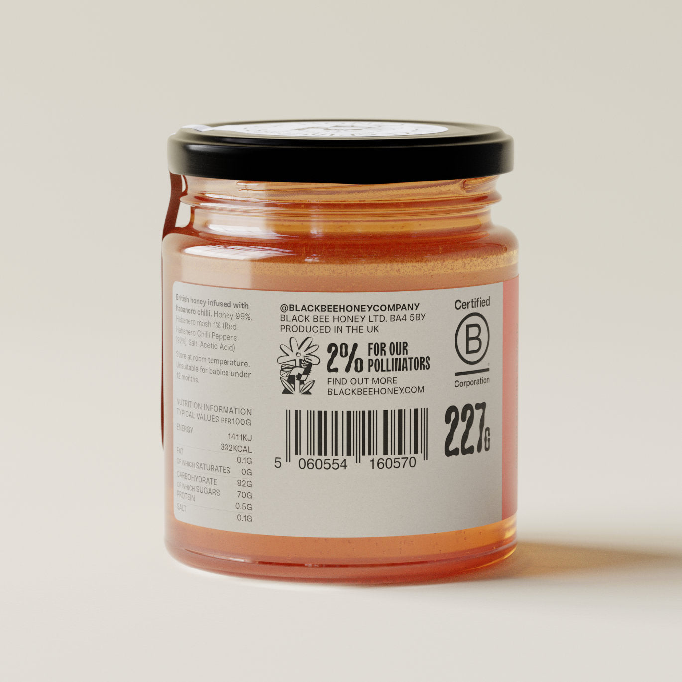 Honeyページ★必着 Hot honey with Habanero chilli mash - Medium – Black Bee Honey