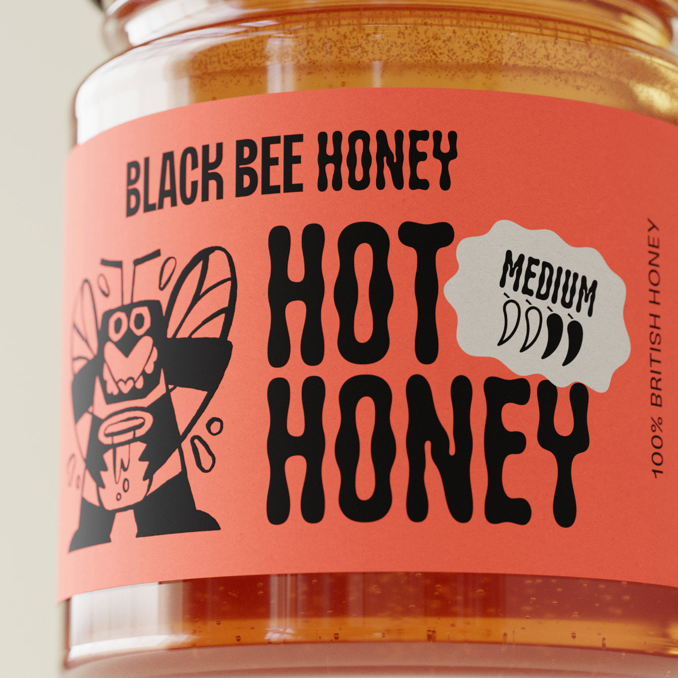Honeyページ★必着 Hot honey with Habanero chilli mash - Medium – Black Bee Honey