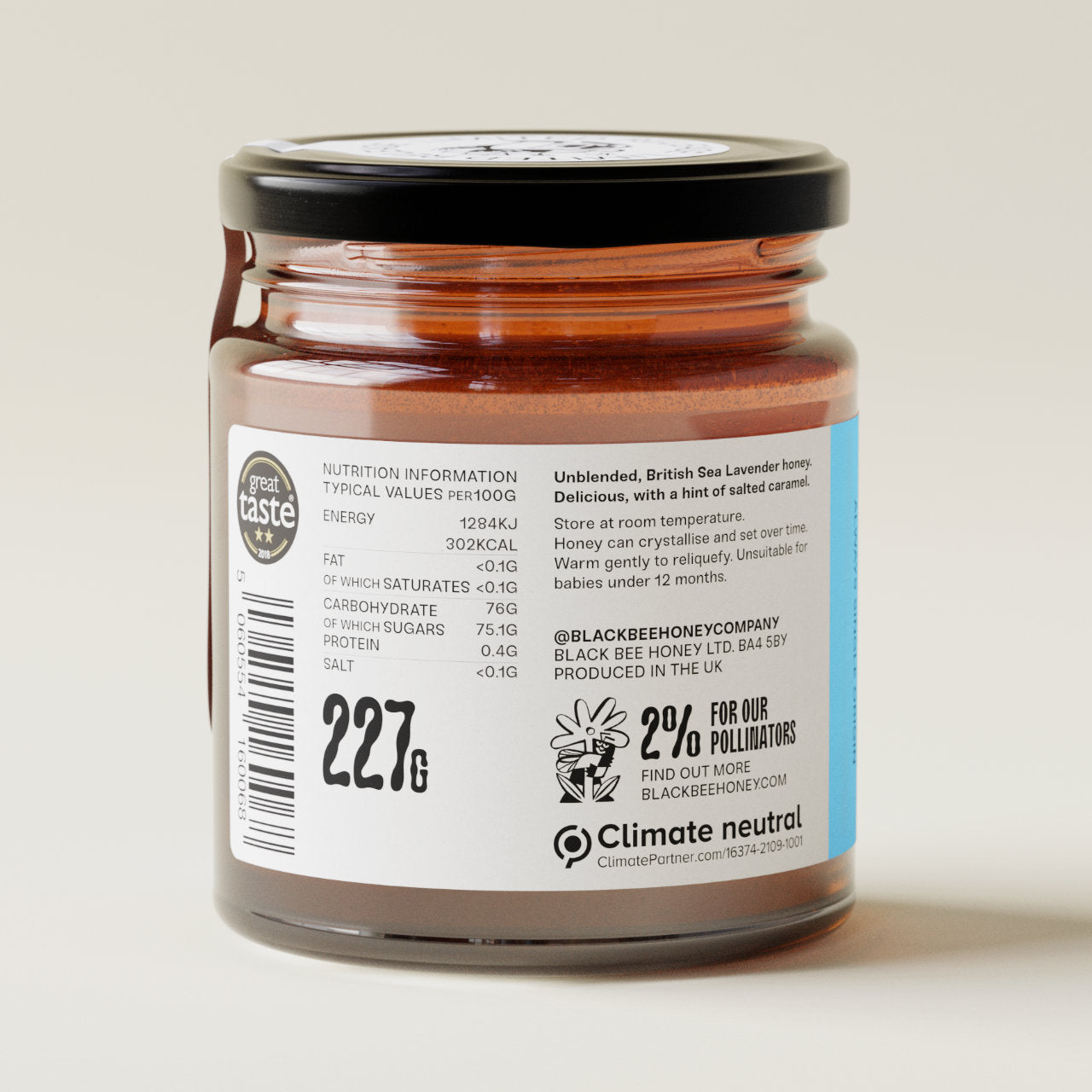 Raw British Seaside, Sea Lavender Honey - 227g – Black Bee Honey